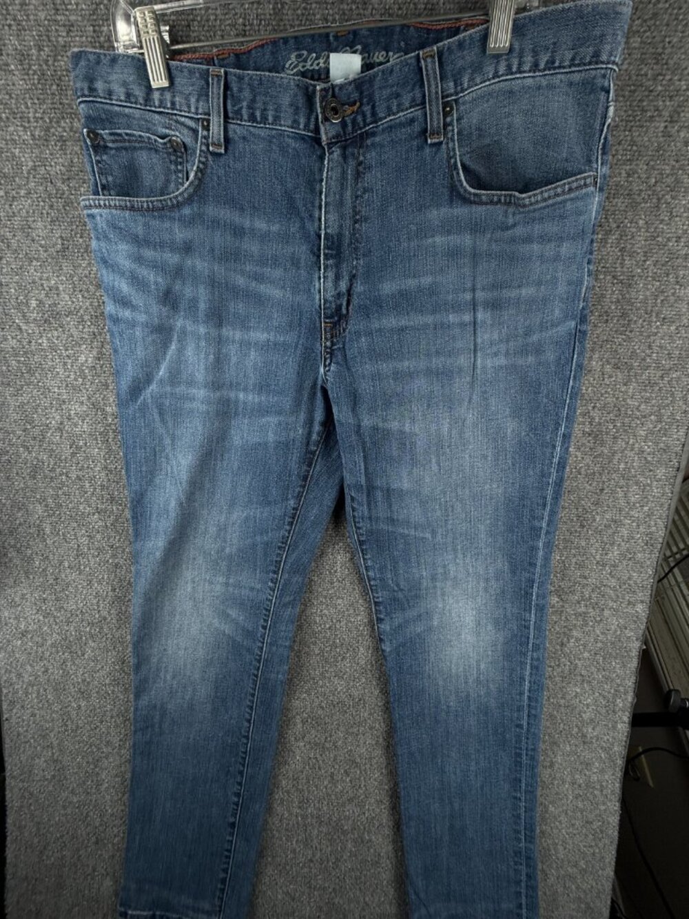 Eddie Bauer Jeans Men 36x32 Blue Denim Pants Outdoor Work Cotton Spandex Blend